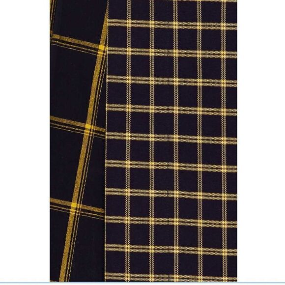 SEA Pleated Skirt Midi Mini Asymmetric Phantom Skirt New Plaid Size 0 - Picture 10 of 12